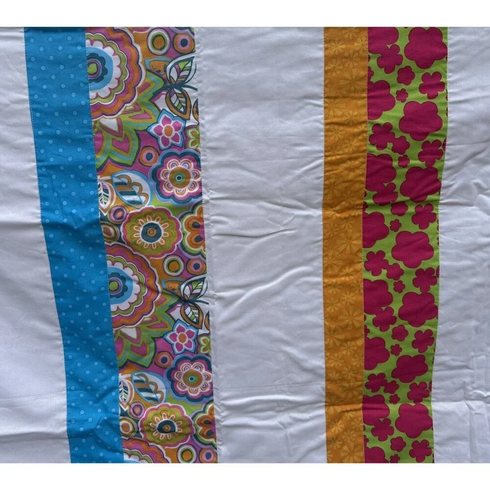 Boho Floral Baby Blanket Quilt Cotton Nursery Playmat 51” x 40” Bedding